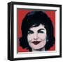 Jackie, c.1964 (On Red)-Andy Warhol-Framed Giclee Print