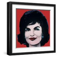 Jackie, c.1964 (On Red)-Andy Warhol-Framed Giclee Print