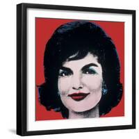 Jackie, c.1964 (On Red)-Andy Warhol-Framed Giclee Print