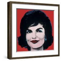 Jackie, c.1964 (On Red)-Andy Warhol-Framed Giclee Print