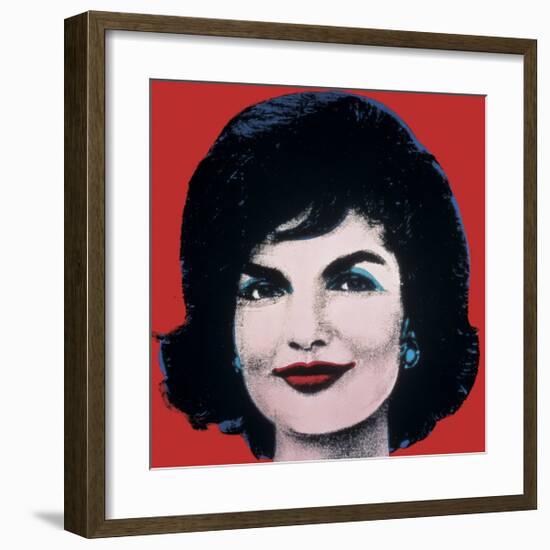 Jackie, c.1964 (On Red)-Andy Warhol-Framed Giclee Print