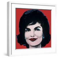 Jackie, c.1964 (On Red)-Andy Warhol-Framed Giclee Print