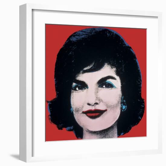 Jackie, c.1964 (On Red)-Andy Warhol-Framed Giclee Print