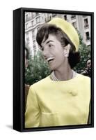 Jackie Kennedy a Paris-null-Framed Stretched Canvas