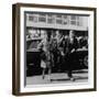 Jackie Kennedy Depart for India in Oleg Cassini Leopard Skin Coat, Mar. 8, 1962-null-Framed Photo