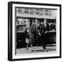 Jackie Kennedy Depart for India in Oleg Cassini Leopard Skin Coat, Mar. 8, 1962-null-Framed Photo