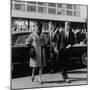 Jackie Kennedy Depart for India in Oleg Cassini Leopard Skin Coat, Mar. 8, 1962-null-Mounted Photo