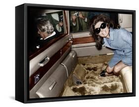 Jackie Kennedy Onassis-null-Framed Stretched Canvas