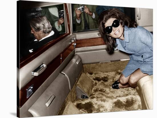 Jackie Kennedy Onassis-null-Stretched Canvas