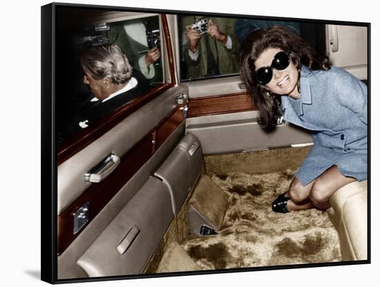 Jackie Kennedy Onassis-null-Framed Stretched Canvas