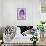 Jackie Kennedy Watercolor-Anna Malkin-Framed Stretched Canvas displayed on a wall