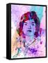 Jackie Kennedy Watercolor-Anna Malkin-Framed Stretched Canvas