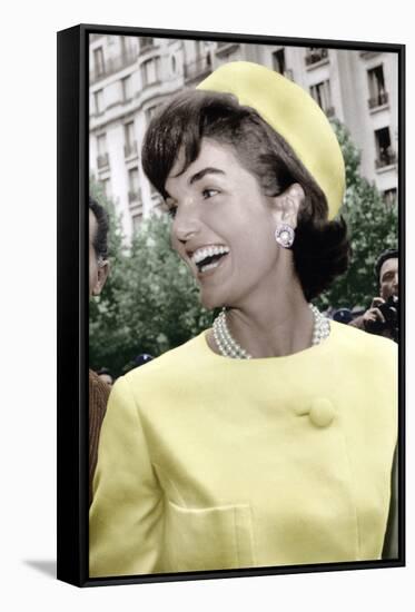 Jackie Kennedy-null-Framed Stretched Canvas