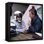 Jackie Stewart and Graham Hill Chatting, Monaco Grand Prix, Monte Carlo, 1966-null-Framed Stretched Canvas