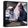 Jackie Stewart and Graham Hill Chatting, Monaco Grand Prix, Monte Carlo, 1966-null-Framed Stretched Canvas