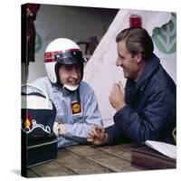 Jackie Stewart and Graham Hill Chatting, Monaco Grand Prix, Monte Carlo, 1966-null-Stretched Canvas