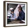 Jackie Stewart and Graham Hill Chatting, Monaco Grand Prix, Monte Carlo, 1966-null-Framed Photographic Print