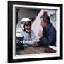 Jackie Stewart and Graham Hill Chatting, Monaco Grand Prix, Monte Carlo, 1966-null-Framed Photographic Print