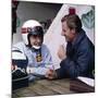 Jackie Stewart and Graham Hill Chatting, Monaco Grand Prix, Monte Carlo, 1966-null-Mounted Photographic Print