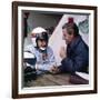 Jackie Stewart and Graham Hill Chatting, Monaco Grand Prix, Monte Carlo, 1966-null-Framed Photographic Print