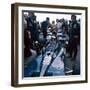 Jackie Stewart at the Wheel of a Racing Car, Driving for Tyrrell, C1971-C1973-null-Framed Photographic Print