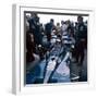 Jackie Stewart at the Wheel of a Racing Car, Driving for Tyrrell, C1971-C1973-null-Framed Photographic Print