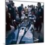 Jackie Stewart at the Wheel of a Racing Car, Driving for Tyrrell, C1971-C1973-null-Mounted Photographic Print