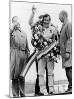 Jackie Stewart, Celebrating Victory at the Dutch Grand Prix, Zandvoort, 1968-null-Mounted Photographic Print