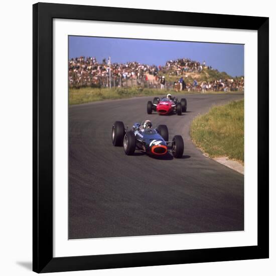 Jackie Stewart in a BRM, at the Dutch Grand Prix, Zandvoort, Holland, 1966-null-Framed Photographic Print