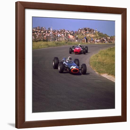 Jackie Stewart in a BRM, at the Dutch Grand Prix, Zandvoort, Holland, 1966-null-Framed Photographic Print