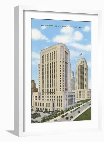 Jackson County Courthouse, Kansas City-null-Framed Art Print