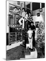 Jackson Five Michael, Marlon, Tito, Jermaine, and Jackie, with Parents Joe and Katherine Jackson-John Olson-Mounted Premium Photographic Print