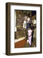 Jackson Five Michael, Marlon, Tito, Jermaine, Jackie and Parents Mr. and Mrs. Joseph Jackson-John Olson-Framed Premium Photographic Print