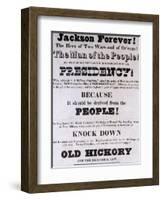 Jackson Forever', Presidential Campaign Poster-null-Framed Giclee Print