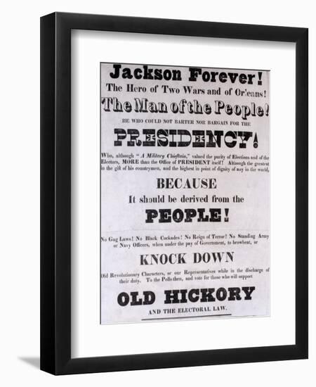 Jackson Forever', Presidential Campaign Poster-null-Framed Giclee Print