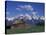 Jackson Hole Homestead and Grand Teton Range, Grand Teton National Park, Wyoming, USA-Jamie & Judy Wild-Stretched Canvas