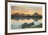 Jackson Lake and Tetons, Wyoming-null-Framed Premium Giclee Print