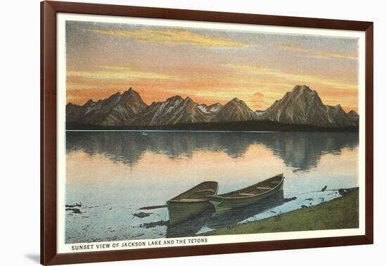 Jackson Lake and Tetons, Wyoming-null-Framed Art Print