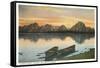 Jackson Lake and Tetons, Wyoming-null-Framed Stretched Canvas