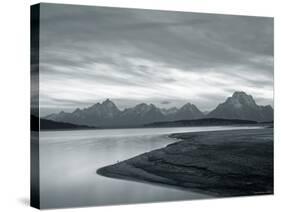 Jackson Lake, Grand Teton National Park, Wyoming, USA-Walter Bibikow-Stretched Canvas