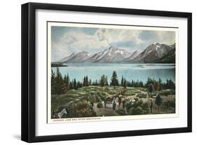 Jackson Lake, Grand Tetons-null-Framed Art Print