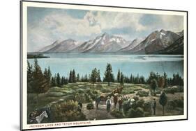 Jackson Lake, Grand Tetons-null-Mounted Art Print