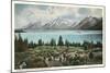 Jackson Lake, Grand Tetons-null-Mounted Art Print