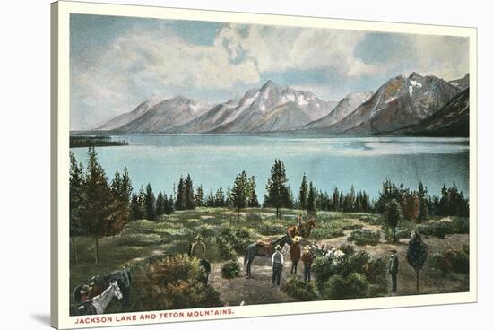 Jackson Lake, Grand Tetons-null-Stretched Canvas