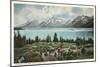 Jackson Lake, Grand Tetons-null-Mounted Premium Giclee Print