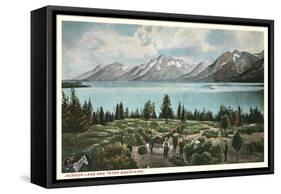 Jackson Lake, Grand Tetons-null-Framed Stretched Canvas