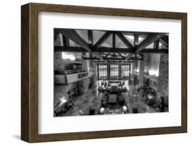 Jackson Lake Lodge Grand Tetons BW-Steve Gadomski-Framed Photographic Print