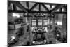 Jackson Lake Lodge Grand Tetons BW-Steve Gadomski-Mounted Photographic Print