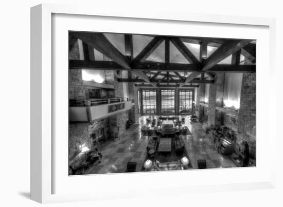 Jackson Lake Lodge Grand Tetons BW-Steve Gadomski-Framed Photographic Print