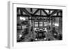 Jackson Lake Lodge Grand Tetons BW-Steve Gadomski-Framed Photographic Print